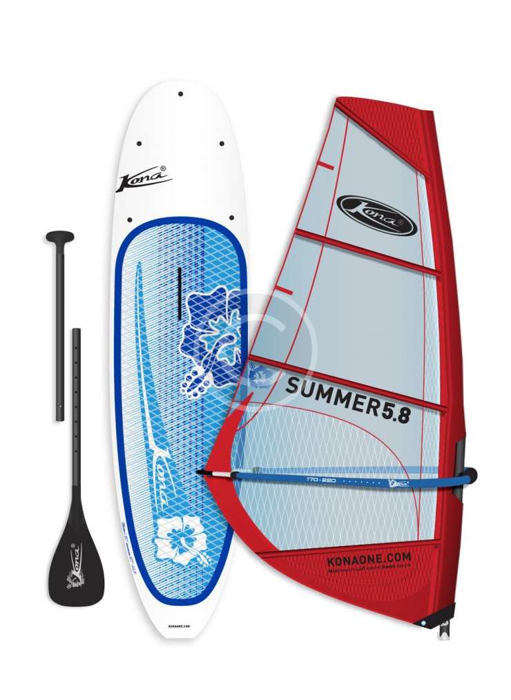 Red Windsurfing Sail